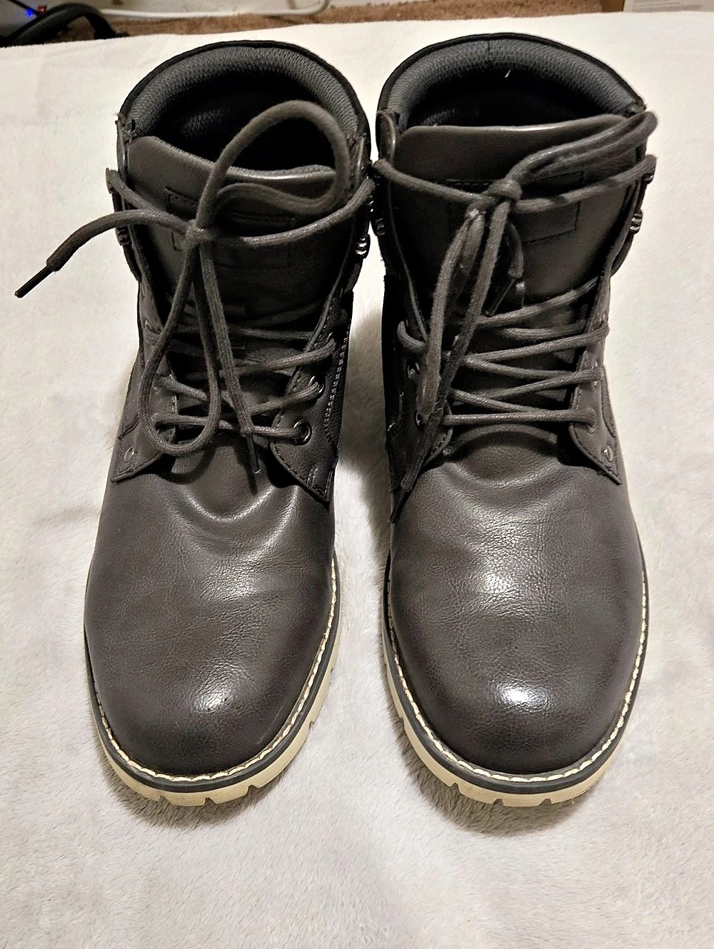 Kohl's Hudson Gray Men's Boots Black US 10.5 Like New